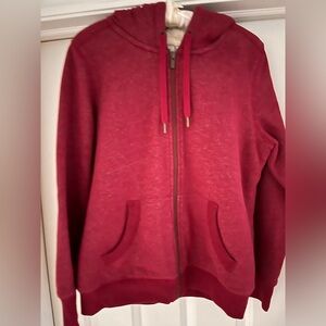 L.L. Bean Sherpa-Lined Hoodie Jacket Sweatshirt Size Small
